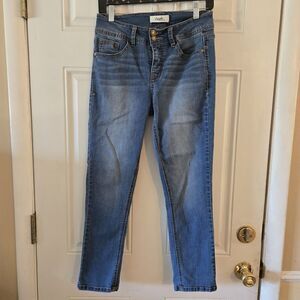 Angels Jeans Women Size 6 Curvy Convertible Denim Y2K Ankle Capris Cropped Pants